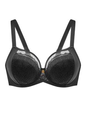 Understance 34K US 34H UK Paige black lace bra